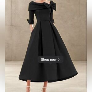 Elegant Black Off-Shoulder Dress